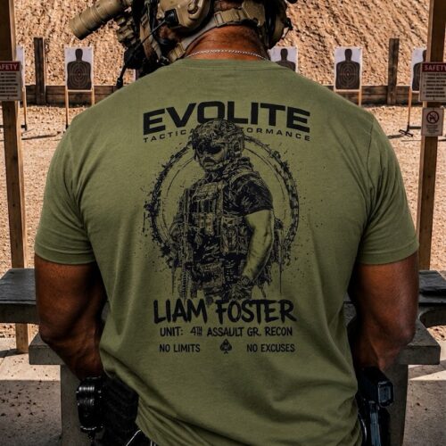 T- shirt Liam Foster verde